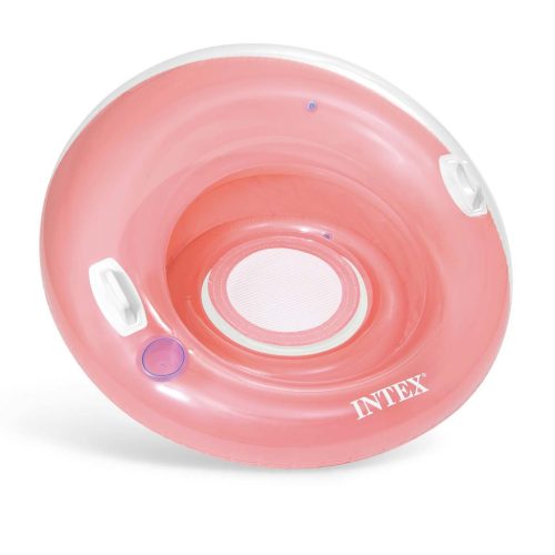 Felfújható fotel fogantyúval rózsaszín 119 cm INTEX 58883