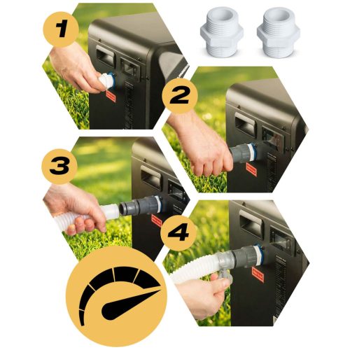 Hőszivattyú jakuzzi medence vízmelegítőhöz 5kw Humberg HM-910