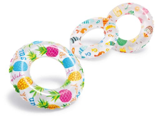 Három mintás úszógyűrű 51 cm INTEX 59230 ananász