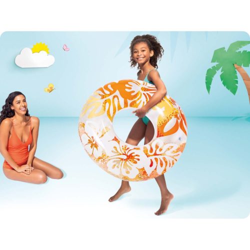 Úszógyűrű, átmérője 91 cm, 3 szín INTEX 59251 narancs