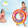 Úszógyűrű sárga csíkos 91 cm Intex