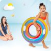 Lila csíkos úszógyűrű 91 cm Intex