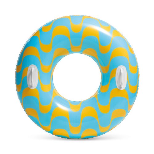Úszógyűrű kék ?cikcakk 91 cm Intex
