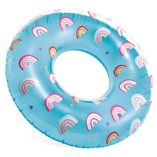 Úszógyűrű szivárvány 81 cm INTEX 59259