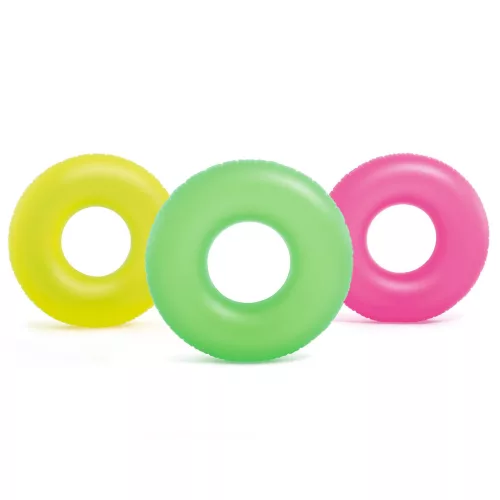Neon úszógyűrű, átmérője 91 cm - 3 szín INTEX 59262 sárga