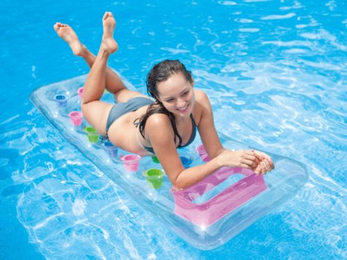 Strandmatrac ablakkal 188 x 71 cm INTEX 59894 rózsaszín