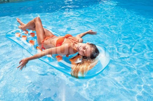 Strand matrac ablakkal 188 x 71 cm INTEX 59895 türkiz