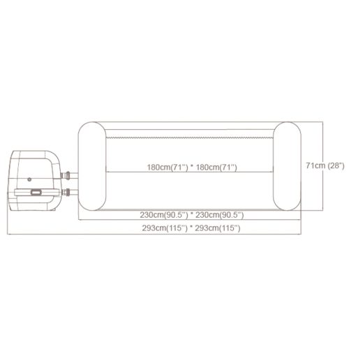 Felfújható Spa Lay-Z San Francisco Pro 7 személyes Bestway 6001Q