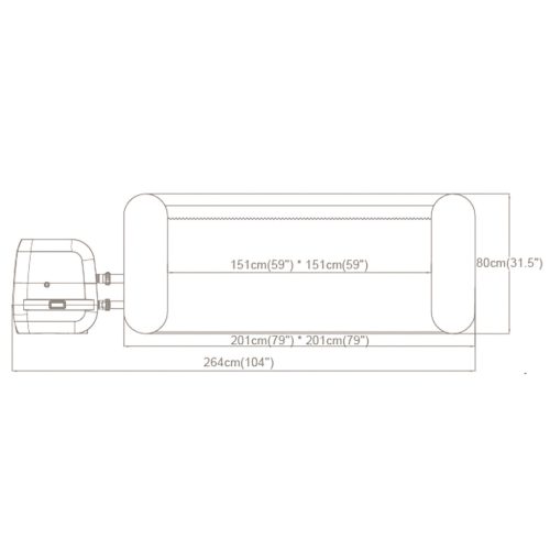 Felfújható SPA Lay-Z Maldives Pro 7 személyes Bestway 6001U