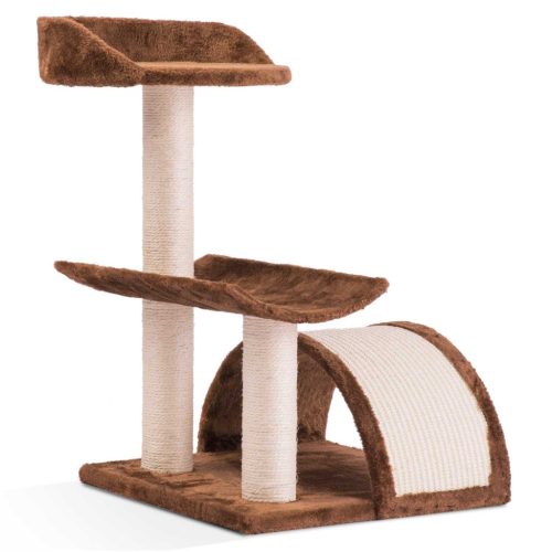 Karcolóoszlop, macskaház 58 cm DR-254 barna Pethaus