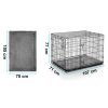 Fém kutyakennel ketrec + ágy 107 x 71 x 77 cm PH-202