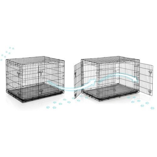 Fém kutyakennel ketrec + ágy 107 x 71 x 77 cm PH-202