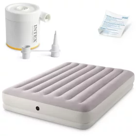   Felfújható matrac 203x152x30 cm elektromos pumpával INTEX 64179
