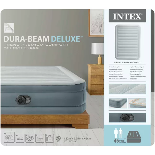 Felfújható matrac 203x152x46 cm beépített elektromos pumpával INTEX 64824ND