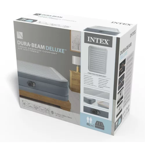 Felfújható matrac 203x152x46 cm beépített elektromos pumpával INTEX 64824ND