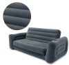 Kanapé 2 az 1-ben bársony matrac + INTEX pumpa 66552-66640