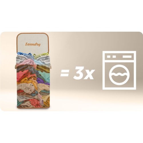 Bambusz szennyeskosár fedéllel 72 l Massido