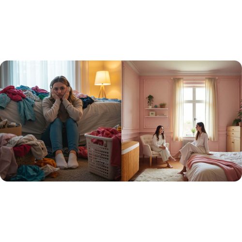 Bambusz szennyeskosár fedéllel 100 l Massido