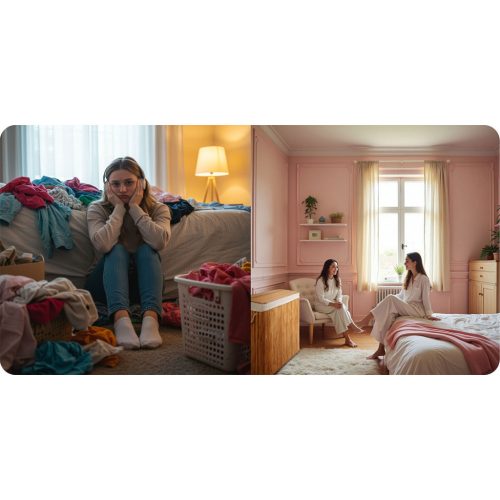 Bambusz szennyeskosár fedéllel 150 l Massido