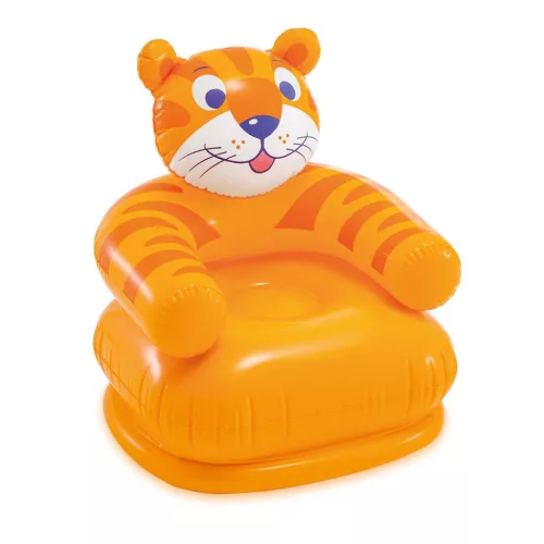 Felfújható gyermekfotel Vidám Állatok 65 x 64 cm Intex 68556 medve