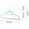 Vállfa, bársonyos ruhaakasztó 20 db-os készlet, csúszásmentes , menta - MS-859 Massido