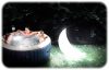 Lebegő felfújható medencelámpa Moon LED 135 x 89 x 43 cm INTEX 68693