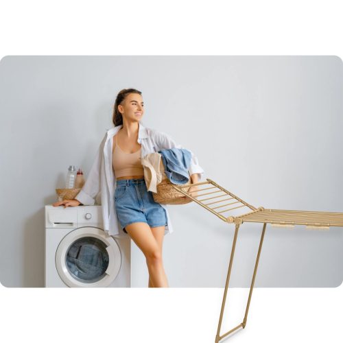 Debora arany összecsukható álló ruhaszárító, 19 m