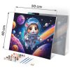 Számokkal festendő kép 40x50 cm Massido Astronauta