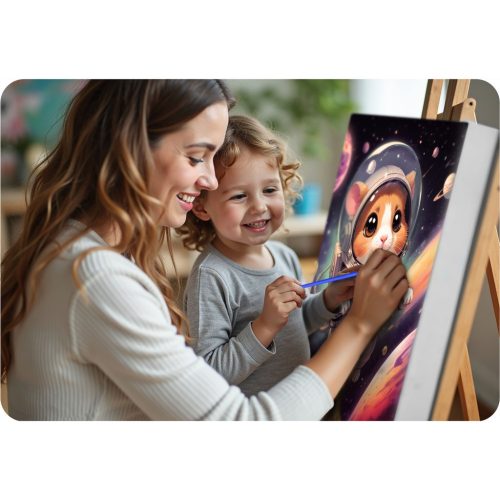 Számokkal festendő kép 40x50 cm Massido Astronauta