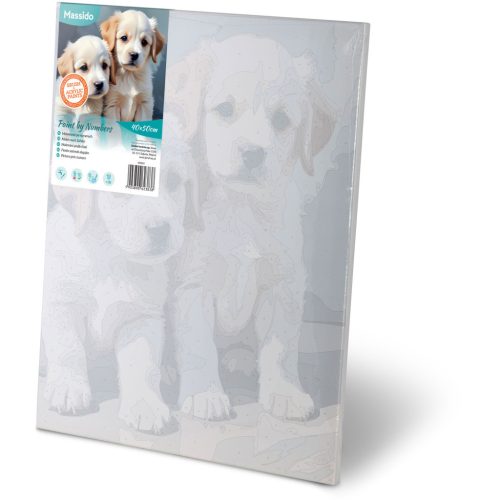 Festés szám szerint 40x50 cm Massido Puppies