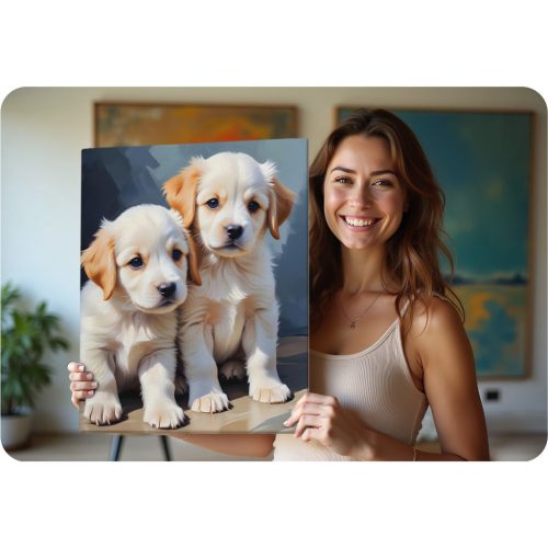 Festés szám szerint 40x50 cm Massido Puppies