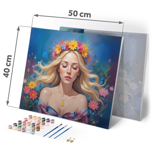 Festmény számokkal 40x50 cm Massido Női portré