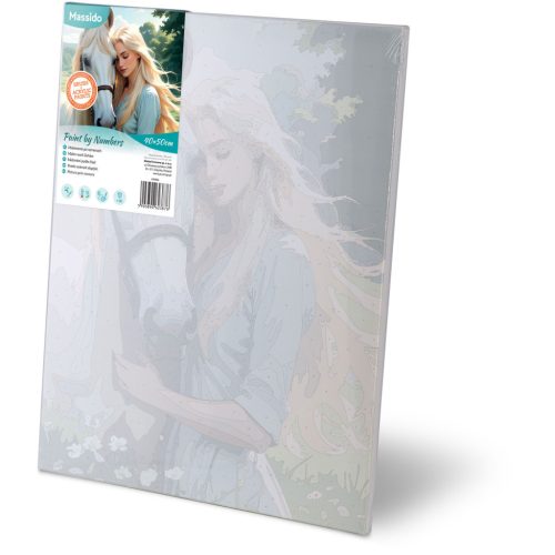 Számokkal festhető kép 40x50 cm Massido Lovas nő portréja