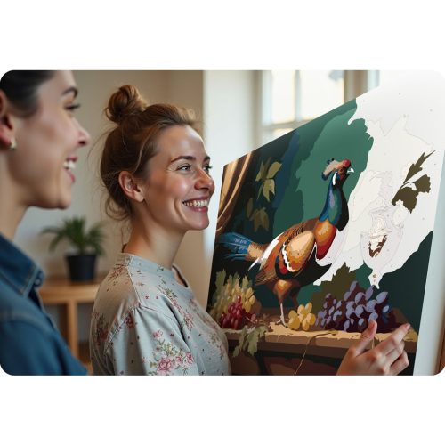 Számokkal festhető kép 40x50 cm Massido Fácán