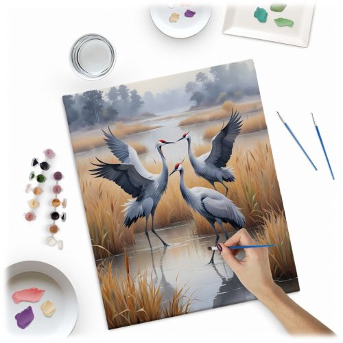 Számokkal festendő kép 40x50 cm Massido Cranes