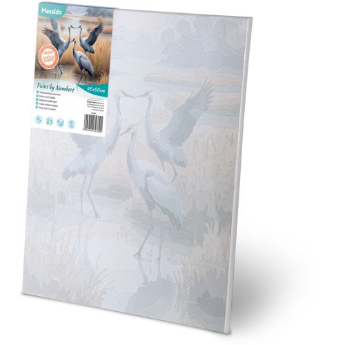 Számokkal festendő kép 40x50 cm Massido Cranes