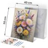 Kép számokkal festéshez 40x50 cm Massido Flowers