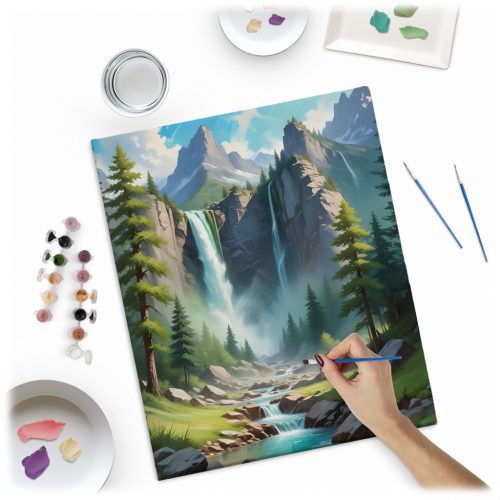 Számokkal festhető kép 40x50 cm Massido hegyi táj