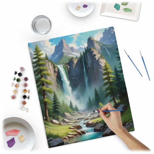 Számokkal festhető kép 40x50 cm Massido hegyi táj