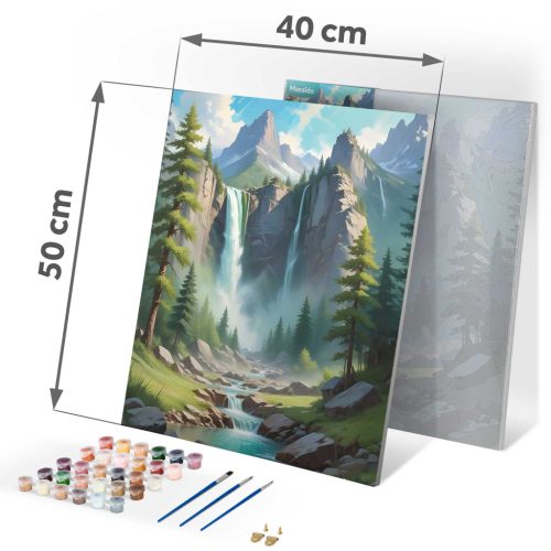 Számokkal festhető kép 40x50 cm Massido hegyi táj