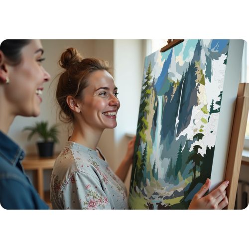 Számokkal festhető kép 40x50 cm Massido hegyi táj