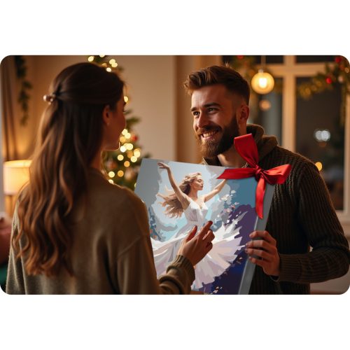 Számokkal festhető kép 40x50 cm Massido Dancing Woman