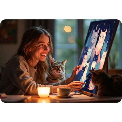 Számokkal festhető kép 40x50 cm Massido Cats