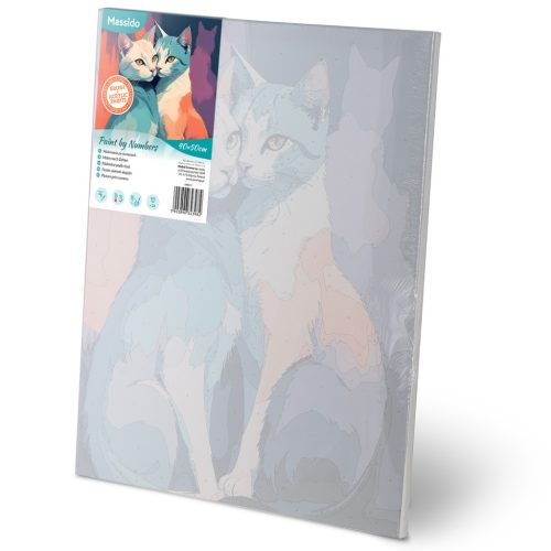 Számokkal festhető kép 40x50 cm Massido Cats