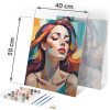 Festmény számokkal 40x50 cm Massido Női portré