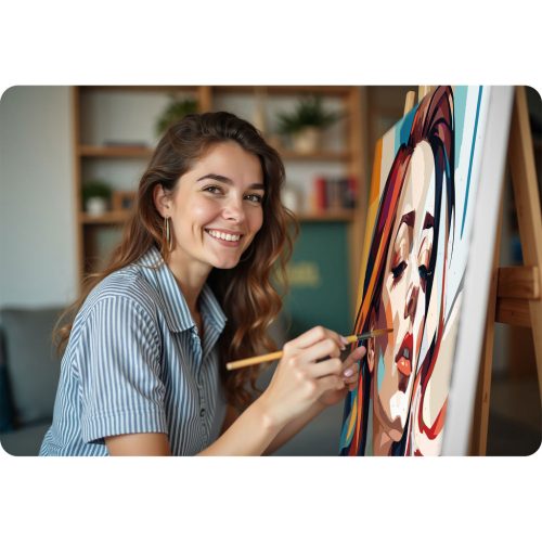 Festmény számokkal 40x50 cm Massido Női portré