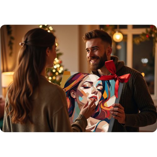 Festmény számokkal 40x50 cm Massido Női portré