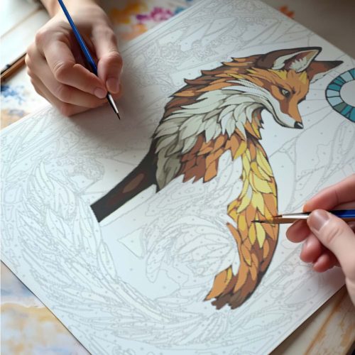 Fesd számok szerint kép 40x50 cm Massido Lisek