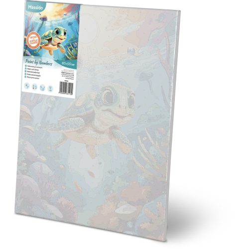 Fesd számok szerint képre 40x50 cm Massido Turtle