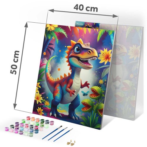 Fesd számok szerint kép 40x50 cm Massido Dino